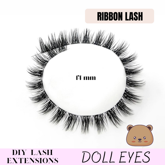 Ribbon DIY lash extensions "Doll eyes"
