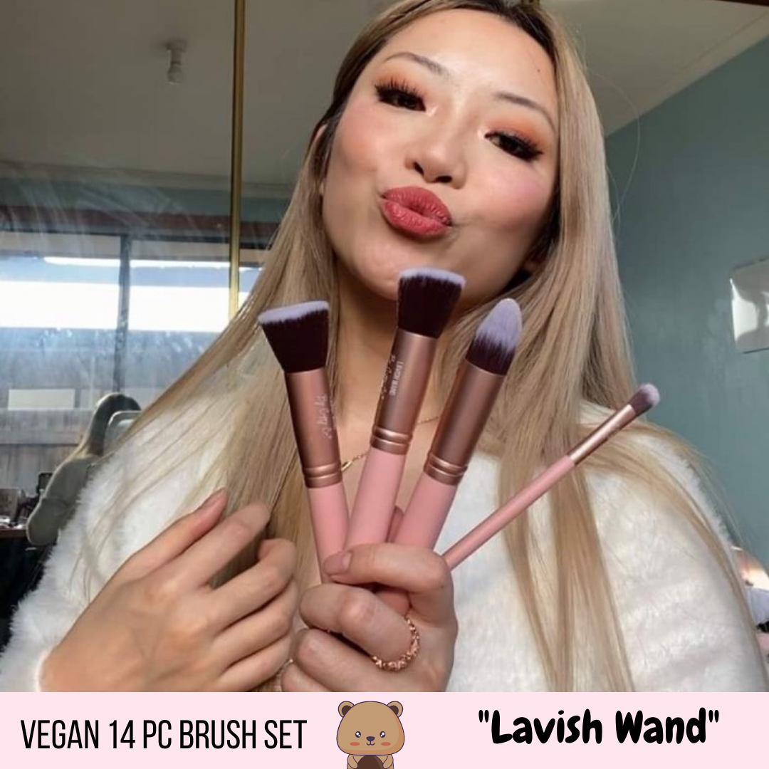 Lavish Wand - 14 Piece Vegan Brush Set