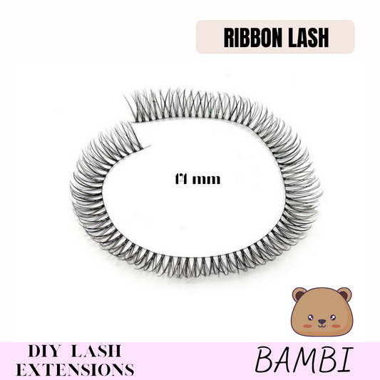Ribbon DIY lash extensions "Bambi"
