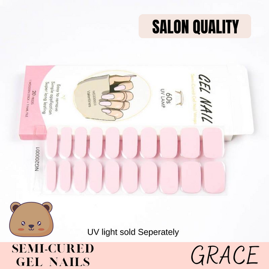 Semi-cured gel nails "Grace"