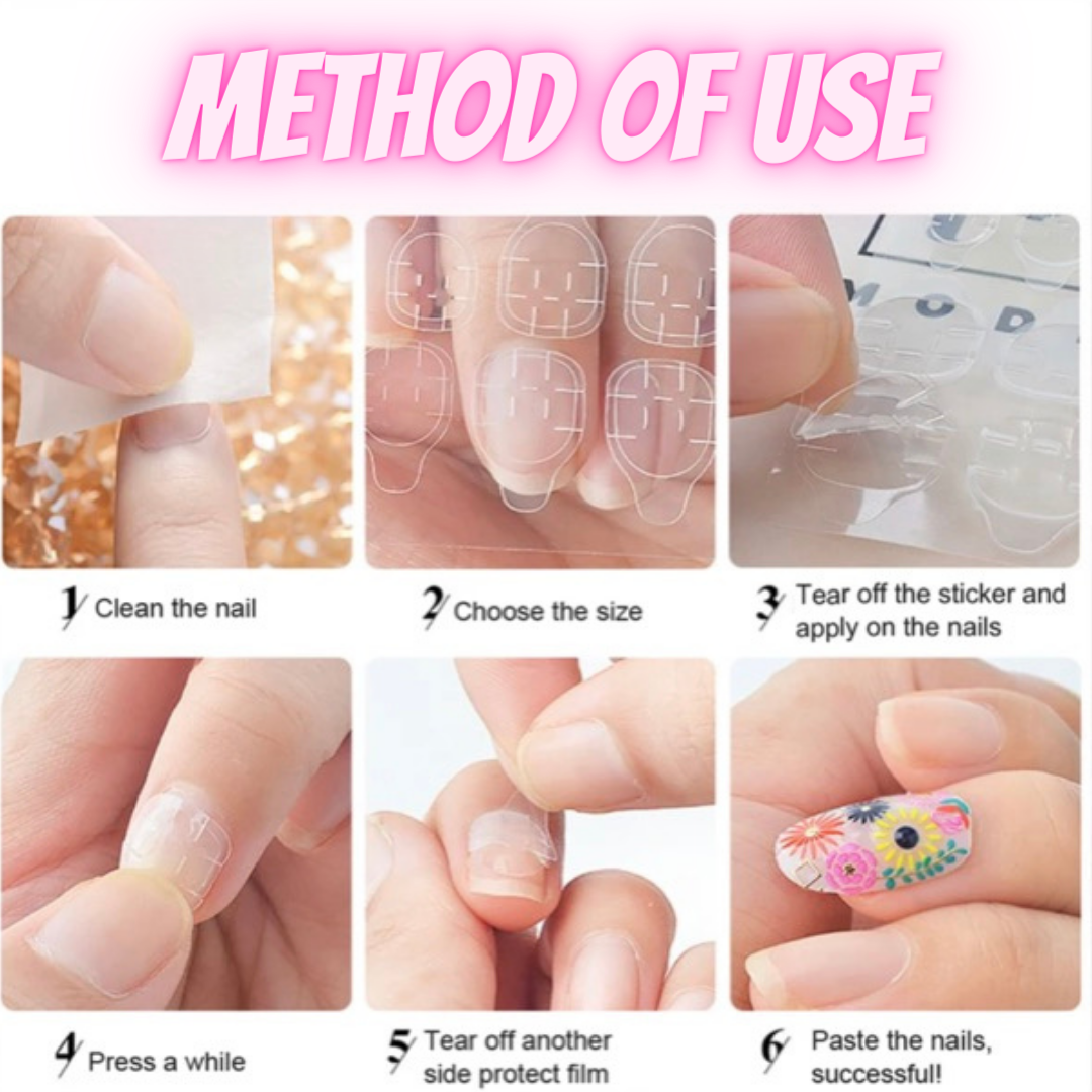 Press On Nails Clear Double Sided Adhesive Tabs