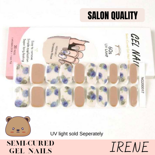 Semi-cured gel nails "Irene"