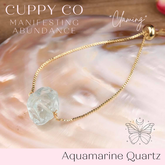 Aquamarine Quartz Bracelet