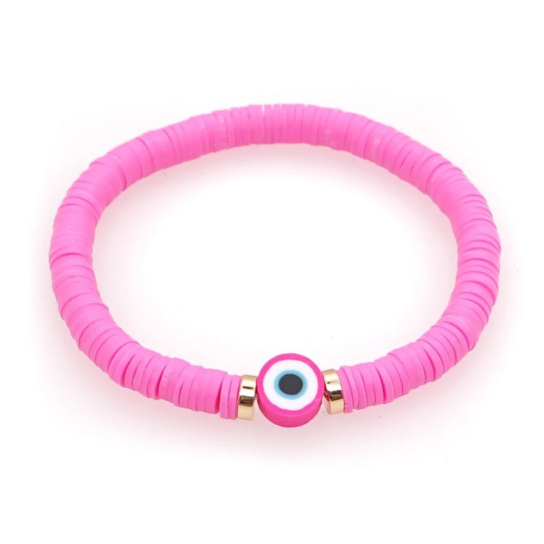 Evil Eye Bracelet "Hot Pink"