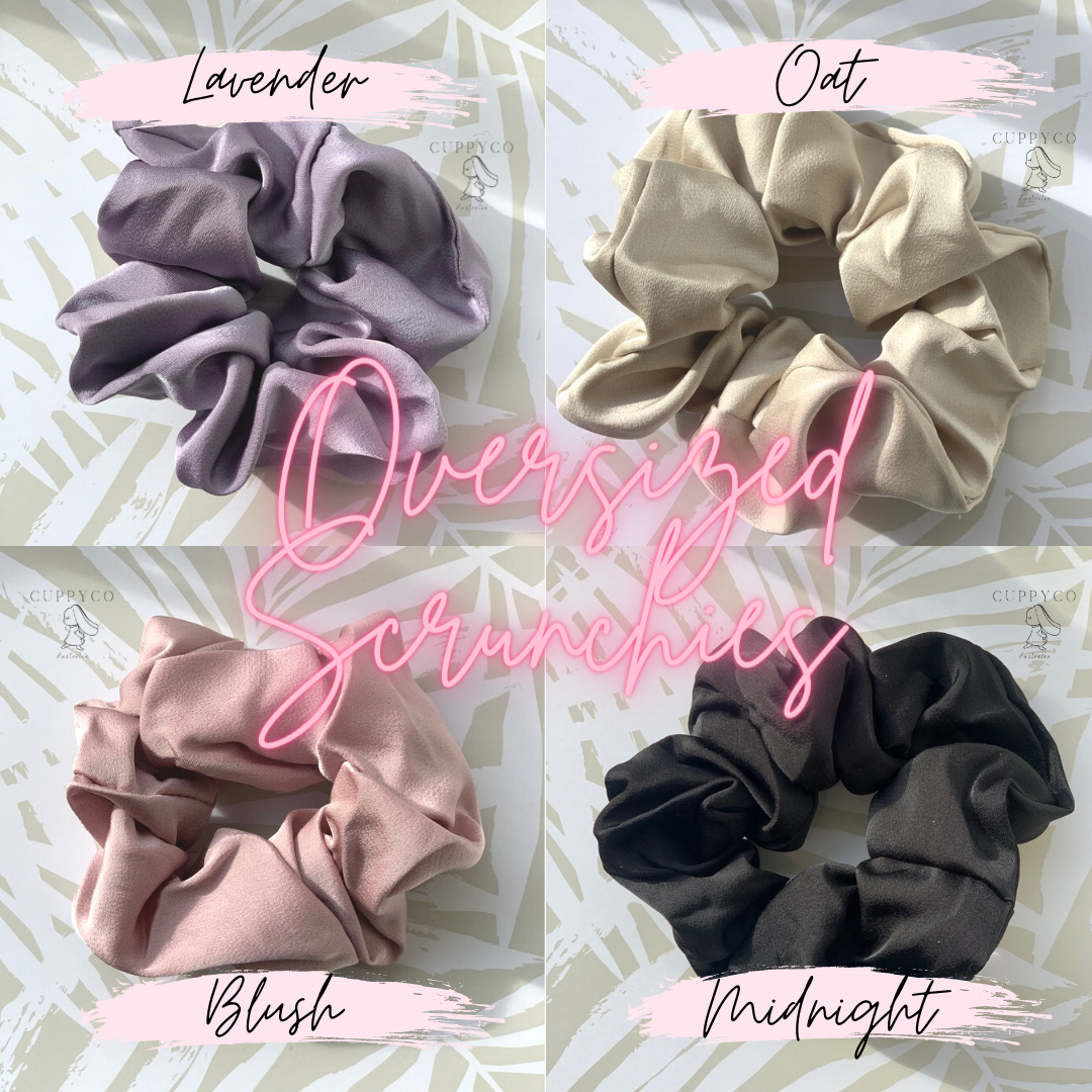 Oversize Satin Scrunchies