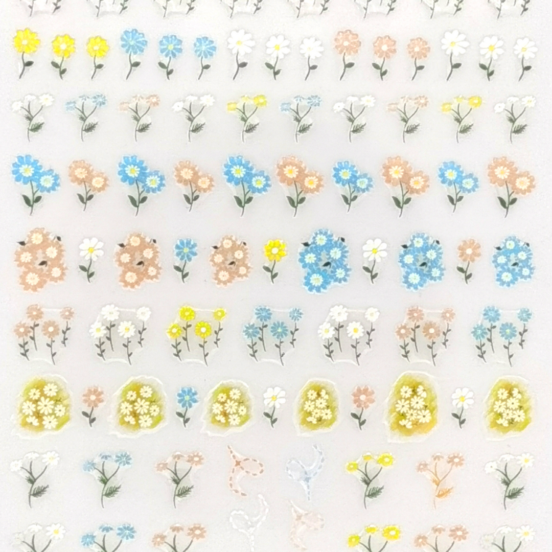 Kawaii Nail Stickers "Daisy Love"