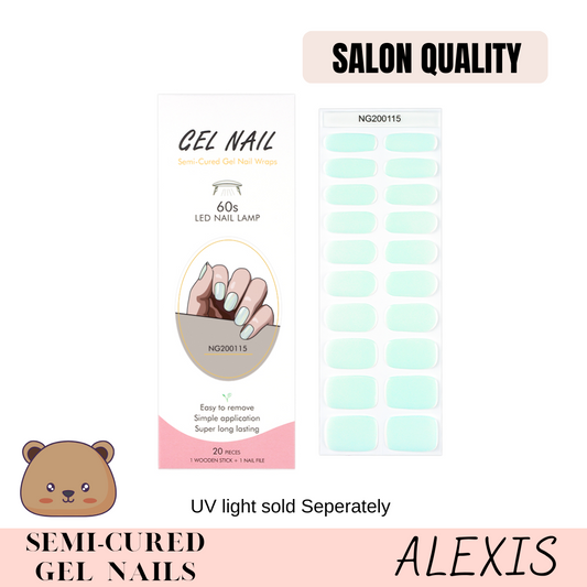 Semi-cured gel nails "Alexis"