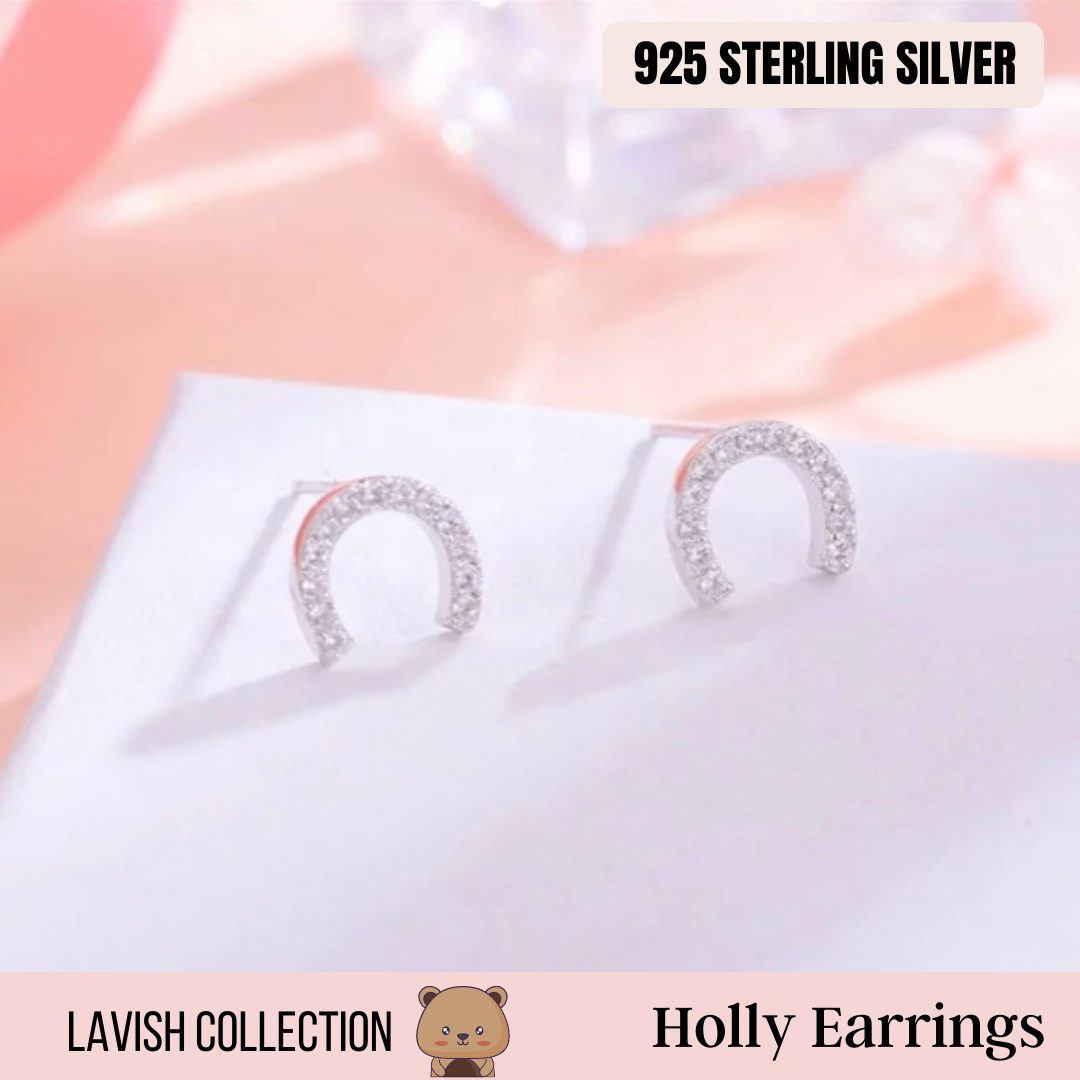 Holly Stud Earrings Sterling Silver