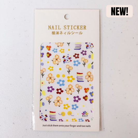 Kawaii Nail Stickers "Flower Power"