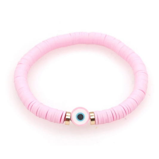 Evil Eye Bracelet "Light Pink"