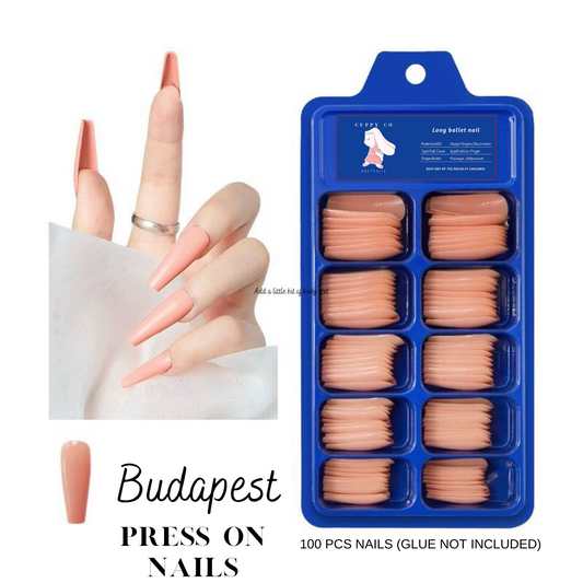 Ballet 100 PCS Press On Nails #12 "Budapest"