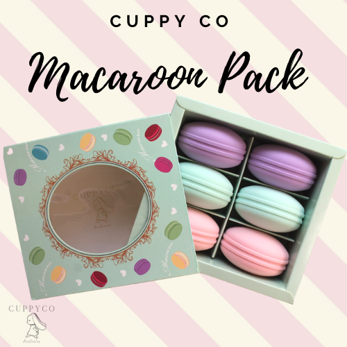 French Macaroon 6 Pack Beauty Sponge Puff