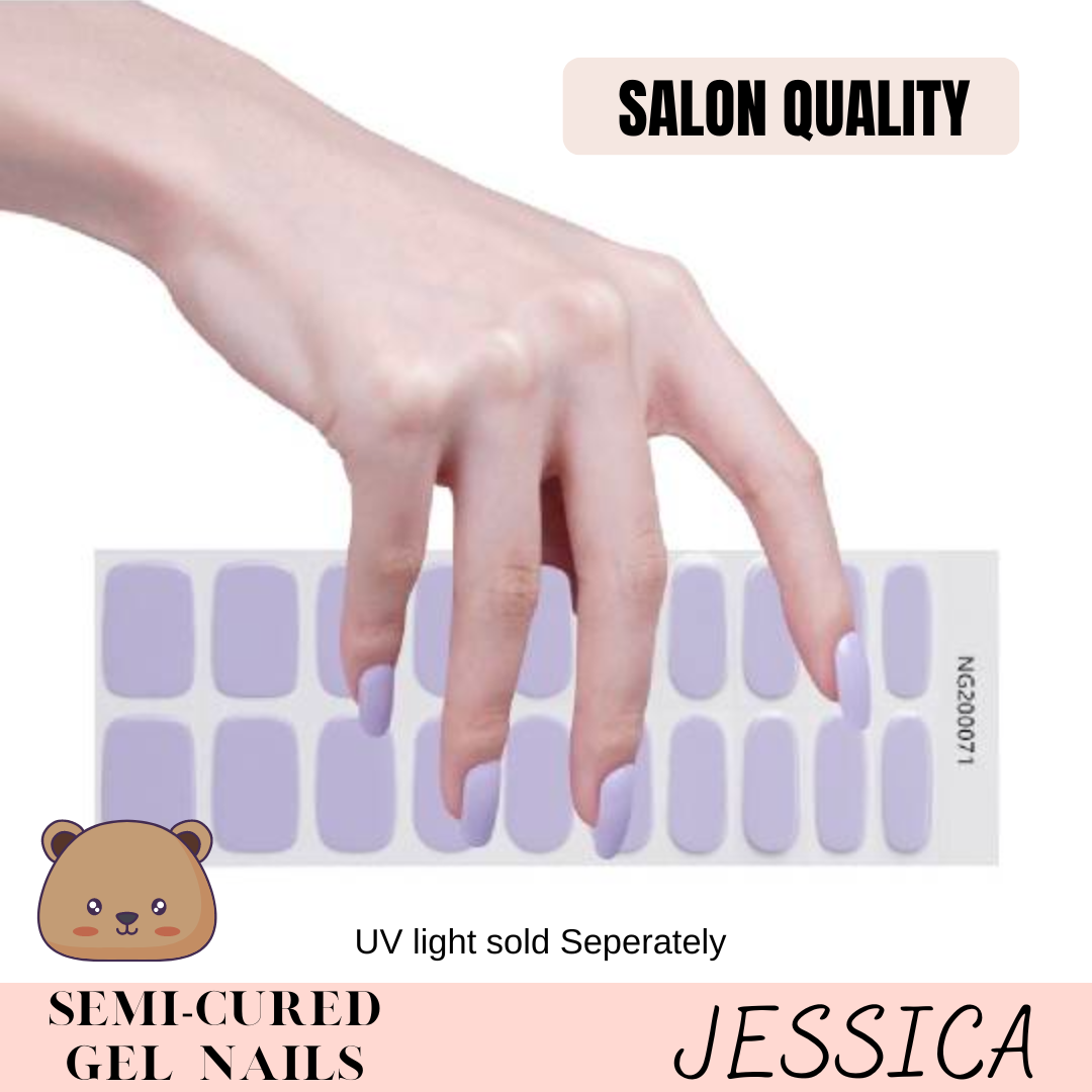 Semi-cured gel nails "Jessica"