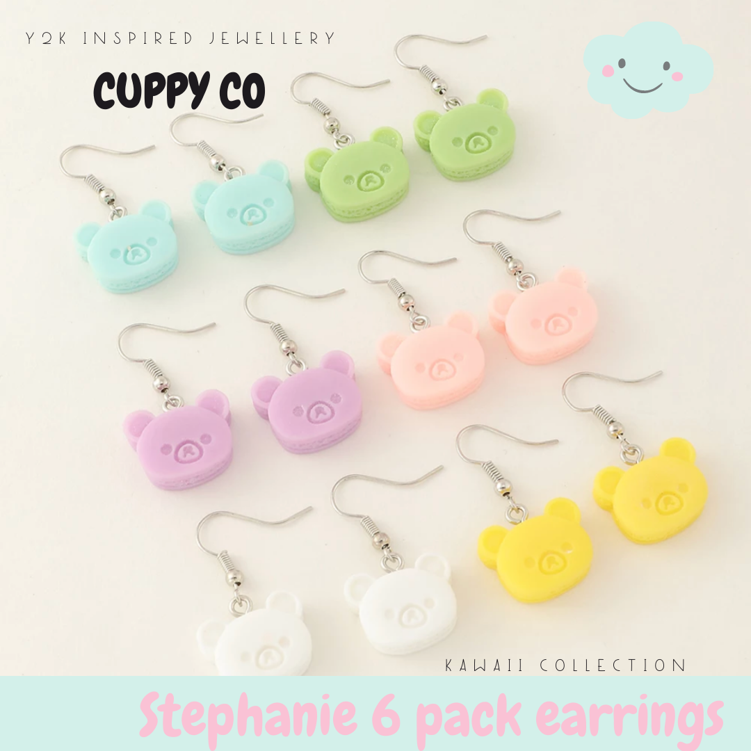 Stephanie 6 Pack Earrings