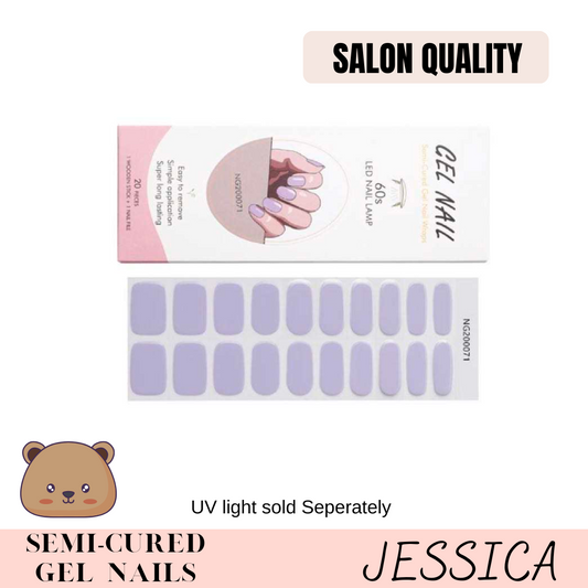 Semi-cured gel nails "Jessica"